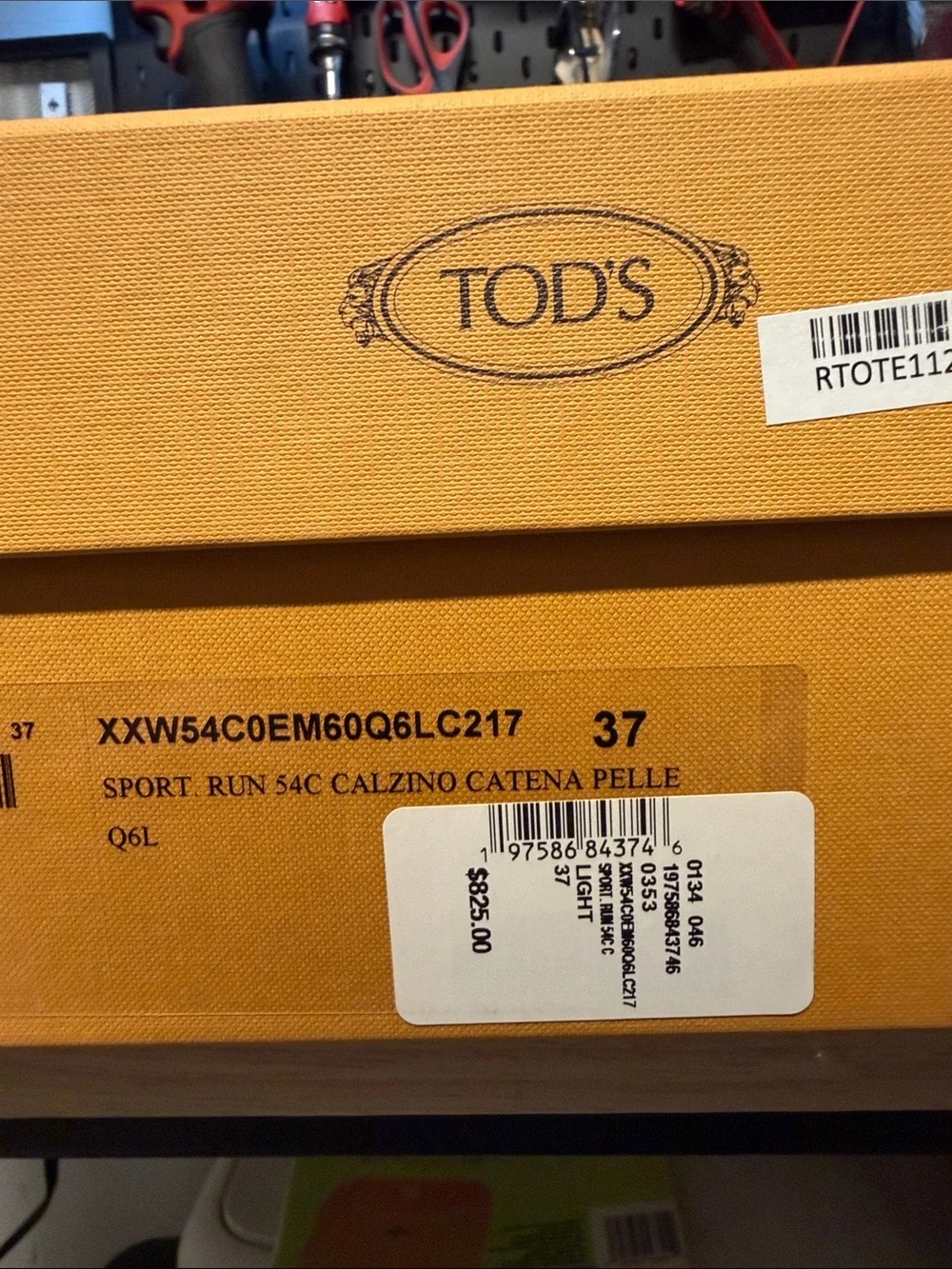 NWOT Tod's Kate Beige Knit Slip-On Sneakers